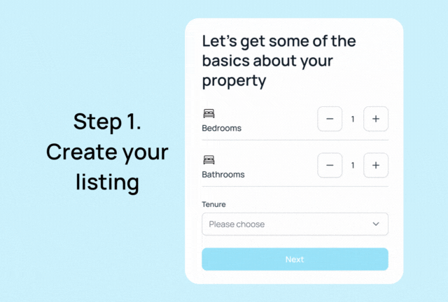 Create and manage your listing