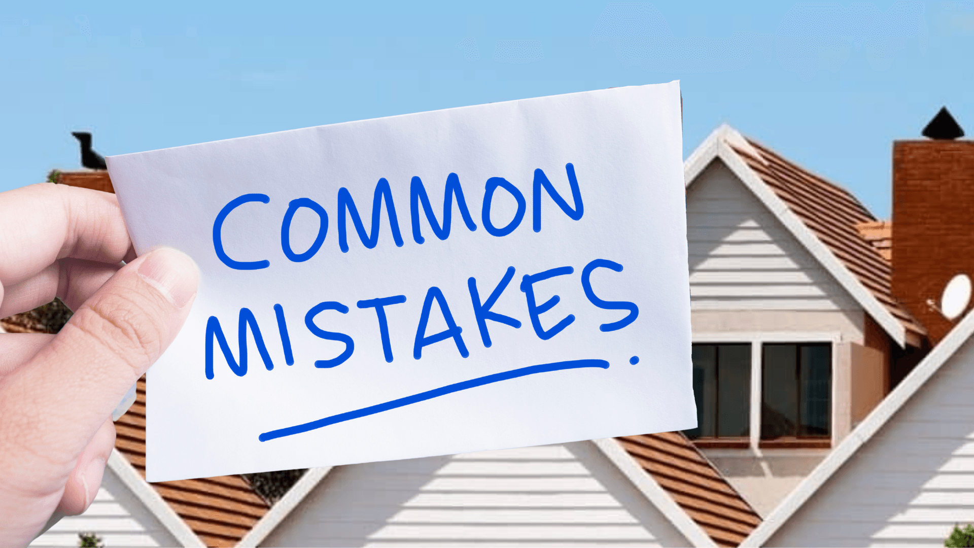 Common mistakes sign for house buying