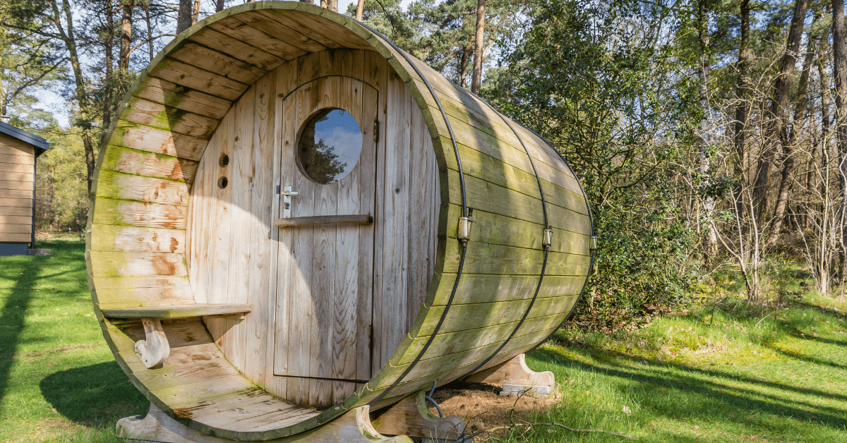 sauna for a luxury house