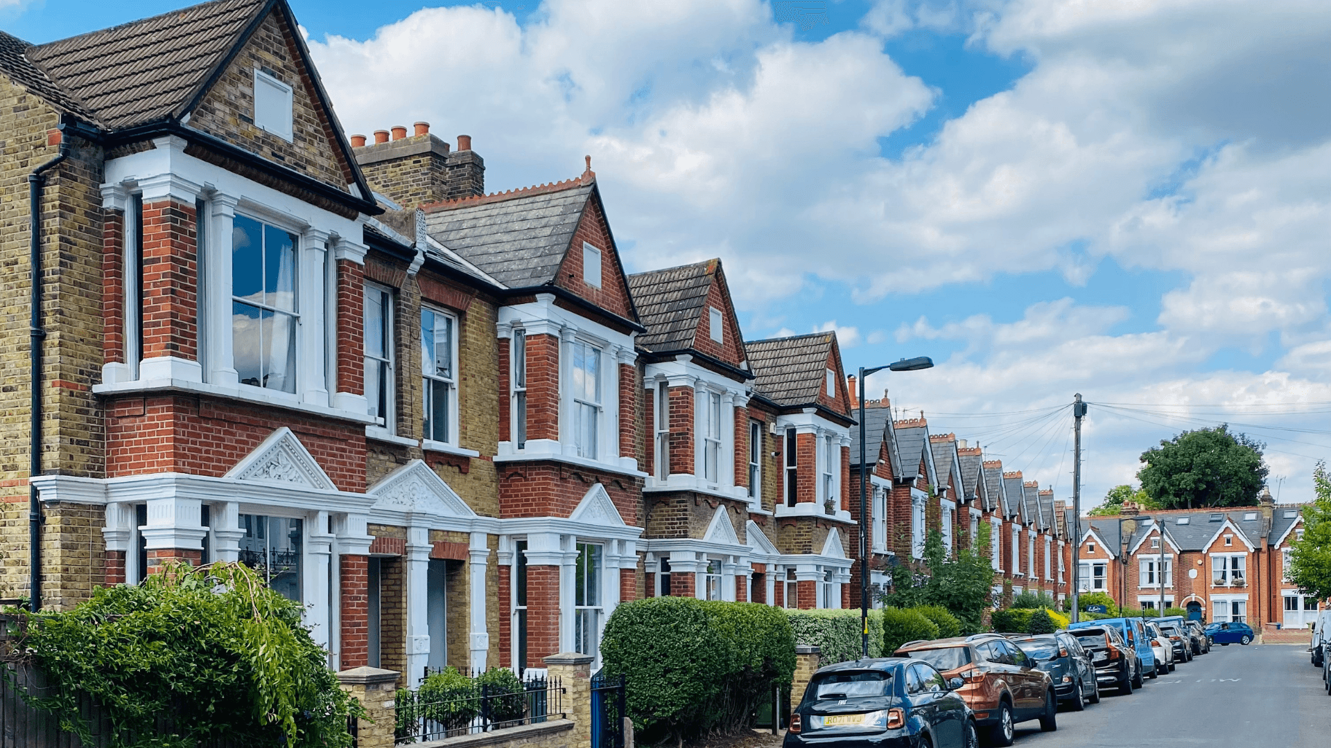 London Neighbourhood Street with houses