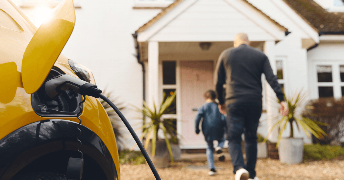 car charging at house